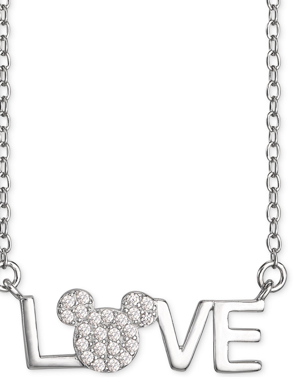Disney Jewelry | Mickey Mouse “LOVE” Pendant Necklace